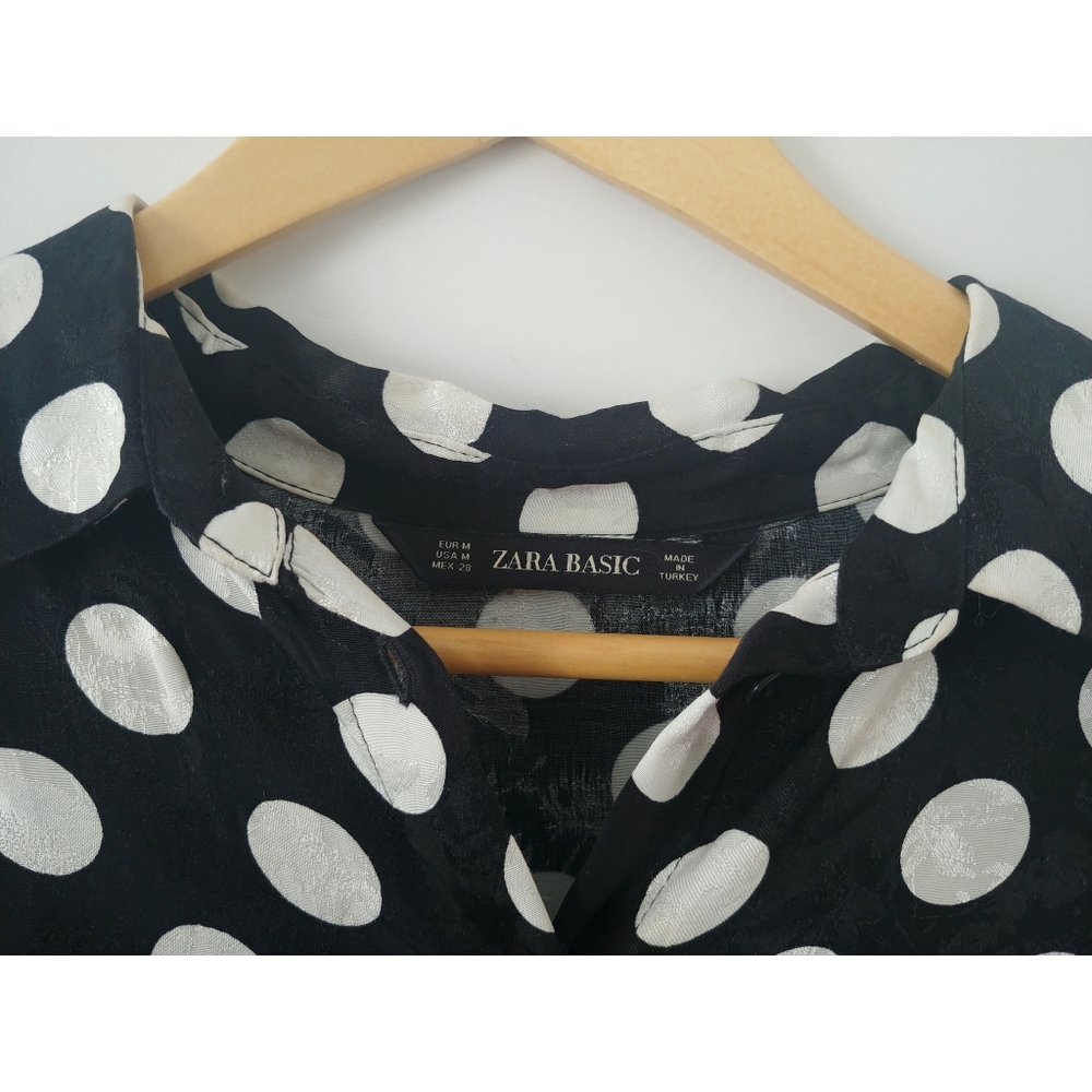 Zara Polka Dot shirt dress - Picture 3 of 7